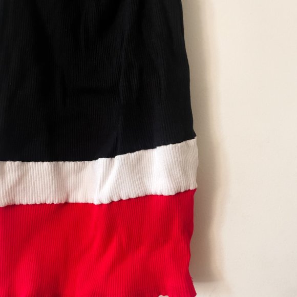 BODYCON BLACK AND RED CUTOUT DRESS - Picture 4 of 4